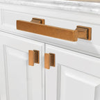 COTYKILEY 10 Pack 3.75Inch(96mm) Antique Brass Kitchen Cabinet Handles Cabinet Pulls Vintage Drawer Pulls Aged Gold Bronze Kitchen Cabinet Hardware