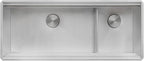 Ruvati 45-inch Double Bowl Workstation Kitchen Sink - Undermount 16 Gauge Stainless Steel Kitchen Sink with Two-Tiered Ledge & Accessories - RVH8253