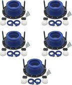 One N Done Toilet Flange Repair Kit - Toilet Kit For Low or Broken Flange. Toilet Wax Ring Replacement Kit W/Toilet Flange Extender Kit, Easy Toilet Bolts, & Toilet Caps For Bottom of Toilet. 5X