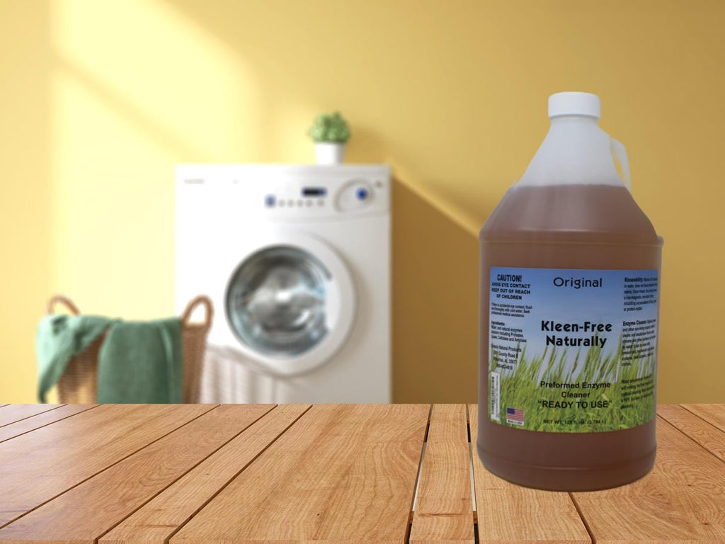 Naturally Preformed Enzyme Cleaner, Enzyme Solution, Multi-Purpose Cleaner, Laundry Additive and More - Ready to Use - Orginal Scent - 128oz (1 Gallon) - Pack of 2
