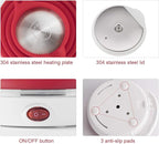 Ultrathin Upgraded Food Grade Silicone Travel Foldable Electric Kettle Boil Dry Protection Portable with Dual Voltage and Separable Power Cord,555ML 110-220V US Plug