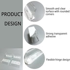 Sliding Door Lock Window Locks - 4-Pack, Childproof Sliding Glass Door Stopper, Home Security Door Lock、Patio Door Lock for Child Proof (Clear-4 Pack)