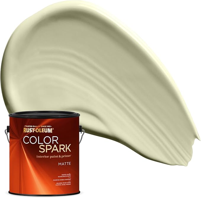 Rust-Oleum Color Spark Interior Paint and Primer in One, Matte, Frothy Matcha, 1 Gallon