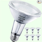 PAR30 Long Neck, 6PCS PAR30L Flood Light Bulbs Dimmable, PAR30 Bulb 120V 50W Replacement, Long Lasting Lifetime, High brightness Warm White, E26 Medium Screw Base, 39PAR30/FL for Recessed Light Bulb