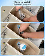 2-Inch Toilet Flush Valves, Dual Flush Valve Toilet Repair Kit Compatible with One Piece Toilets Top Push Button Valve, 10.8" Height