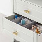 Asidrama 10 Pack Brushed Gold Kitchen Cabinet Knobs Cabinet Hardware Zinc Knobs for Dresser Drawers