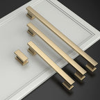 Asidrama 20 Pack 5 Inch(128mm) Brushed Brass Kitchen Cabinet Handles, Cabinet Pulls Kitchen Cabinet Hardware for Cupboard Drawer Pulls