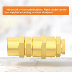 GASHER Brass Pipe Fittings Assortment Kit, Hex Nipple,Reducer Bushing,Reducing Hex Coupling,Hex Heand Plug,End Cap and Socket Plug(72Pcs)