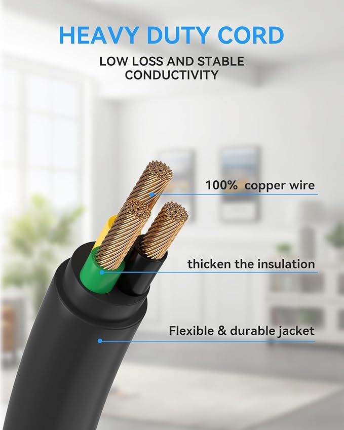 8-Outlets Heavy Duty Power Strip with 6 USB Ports(3 USB-C), Industrial Surge Protector Power Strip 15 Amps/1700 Joules, 6 Ft Multi-Plug Electric Extension Cord Wall Mount for Workshop Garage (Yellow)