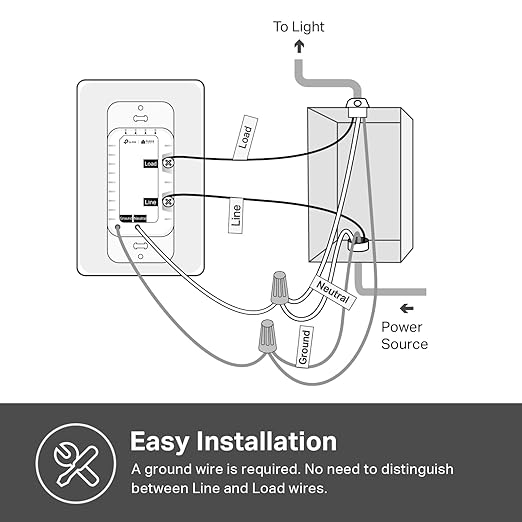 Kasa Matter Smart Dimmer Switch: Voice Control w/Siri, Alexa & Google Assistant, UL Certified, Timer & Schedule, Easy Guided Install, Neutral Wire Required, Single Pole, 2.4GHz Wi-Fi, 3-Pack