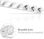 Ralbay Modern 6 Light Vanity Light Chrome Bathroom Vanity Lighting Fixtures Over Mirror Acrylic Up and Down Chrome Bathroom Wall Mounted Lights