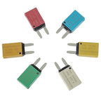 Auto Reset Fuse E71 E77 car ATM Low Profile Mini Blade Style Automatic Circuit Breaker T1 14V DC 5A 10A 15A 20A 25A 30A Boat Marine RV Car Truc（6 pcs Mixed）