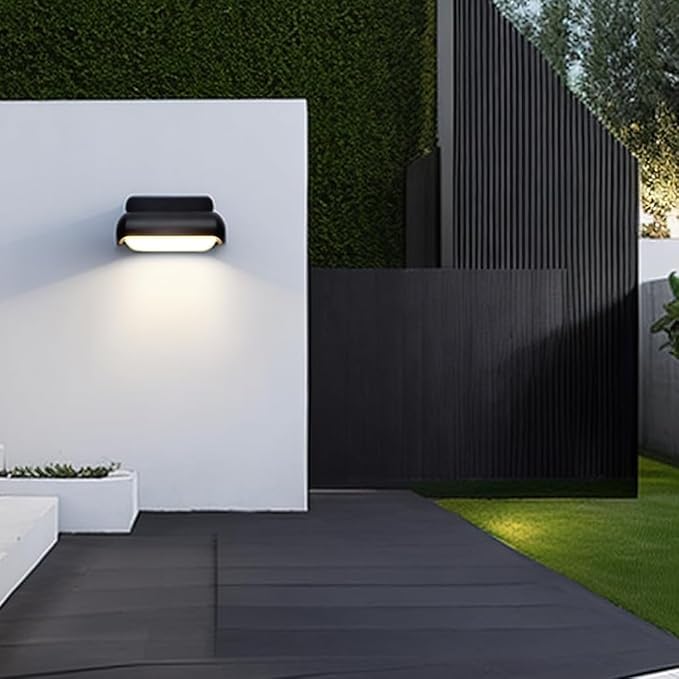 Modern Wall Sconce Outdoor Porch Light Waterproof Patio Lamp LED Wall Light Fixture Aluminum 13W 3000K Front Door Lamp for Indoor & Outdoor use Garden Yard