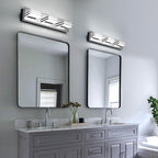 LED Vanity Lights 20in Bathroom Lights Fixtures over Mirror 3 Light LED Lighting Fixture for Bathroom 18W Mirror Lighting Fixture Modern Bath Light Bar Chrome Bath Lamps 6000K Vanity Wall Scone