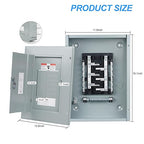 THQL Circuit Breaker Panels, 12-Space, 125A Circuit Breaker Distribution Box, 120V/240V Circuit Breaker Electrical Enclosure,Indoor Main Lug Load Center