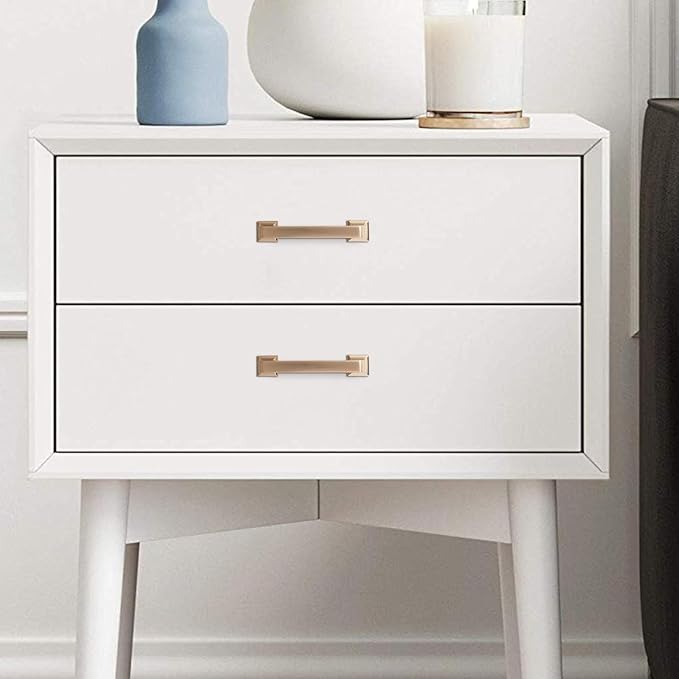 COTYKILEY 10 Pack 3 Inch(76mm) Champagne Bronze Cabinet Handles Champagne Kitchen Cabinet Pulls Cabinet Door Handles Kitchen Cabinet Hardware Cupboard Drawer Pulls Dresser Handles