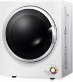 ARLIME Potable Clothes Dryer, 900W Compact Dryer w/4 Automatic Drying Mode, Stainless Steel Drum & Easy Control Panel, Electric Dryer for Apartments, Dorm & RVs 110V, White