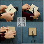 Wall Split Flange Plumbing Cover Plates Square Shower Arm Escutcheon Plate Pipe Flange Cover for Fixed Shower Head Faucet Standard Pipes (22mm/0.86in)