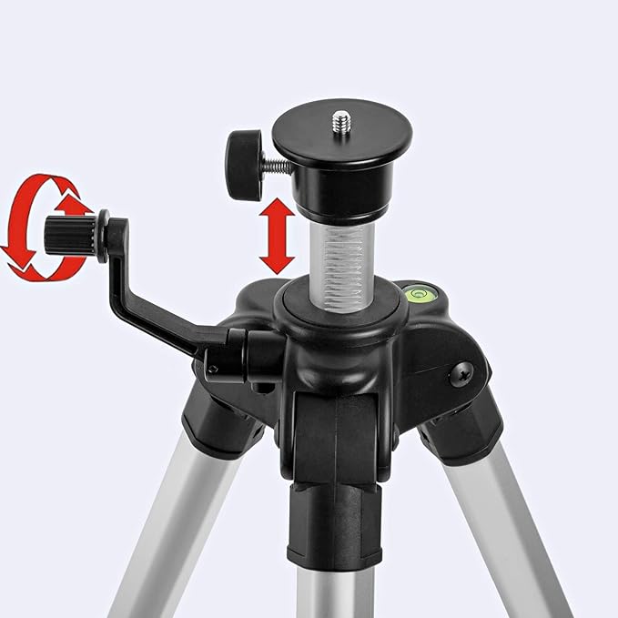 Firecore 71-inch Professional Aluminum Alloy Laser Tripod with Adjustable Legs, 1/4"-20 Male Thread and Extra 5/8"-11 Tripod Adapter for Line Laser Level