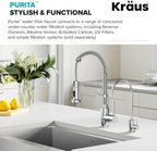 KRAUS Purita 100% Lead-Free Kitchen Water Filter Faucet in Chrome, FF-100CH