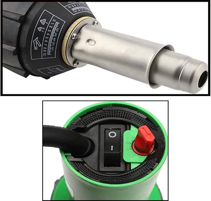 1600W Plastic Hot Air Welder Heating Gun PVC Vinyl Rod Welding Hot Gas Pistol Tool