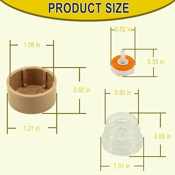 RK-17VB Vacuum Breaker Float Kit Compatible with Woodford Model 17(4 Pcs)