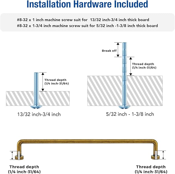 JOY DECOR Cabinet Pulls – 8-3/4 Inch Hole Center, Antique Brass, 10 Pack, Zinc Alloy Cabinet Handles for Drawers & Cupboard – Vintage Style Hardware for Kitchen, Bathroom, Dresser, Furniture Makeover