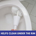 Don Aslett Johnny Mop | Set of 2 Toilet Brushes | 14" Handle to Easily Clean Toilet or Shower | Scratch Free Bowl Swab | Safe to Use with Your Favorite Toilet Bowl Cleaner