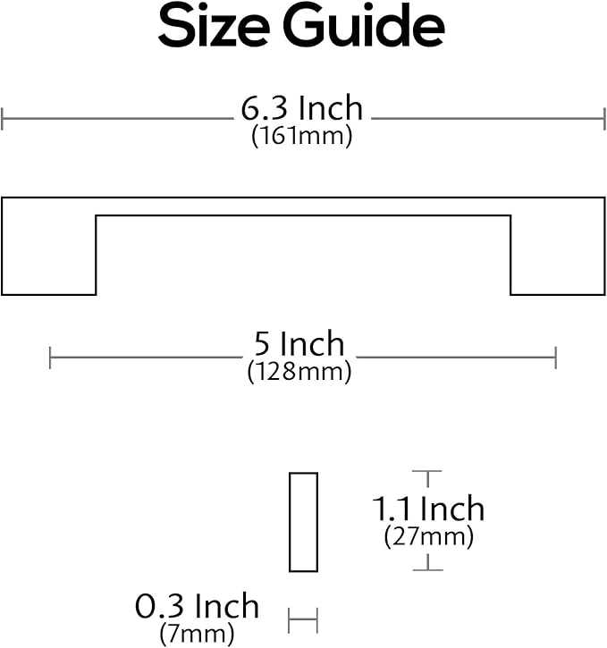 Alzassbg 10 Pack Champagne Copper Cabinet Pulls, 5 Inch(128mm) Hole Centers Rectangle Cabinet Handles Kitchen Pulls for Drawers and Cabinets AL3051SCG