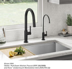 KRAUS Oletto Single Handle Drinking Water Filter Faucet for or Water Filtration System in Matte Black, FF-103MB