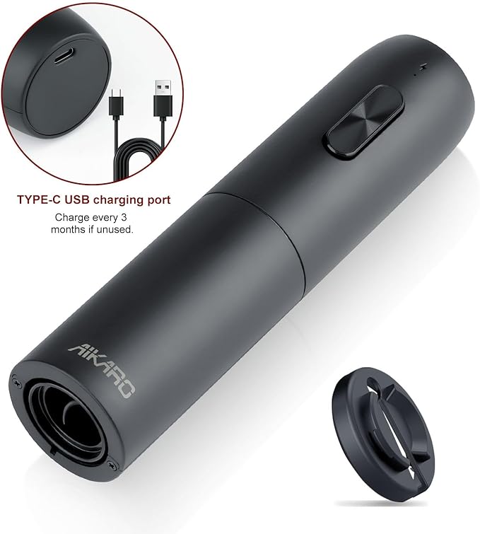 AIKARO - Electric Wine Bottle Opener Automatic Corkscrew, Rechargeable