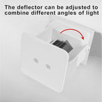 LED 20W Outdoor Wall Lights Exterior/Interior Porch Lights Outdoor Wall Up and Down Lights IP65 Waterproof Sconces Modern Outdoor Lighting Fixtures Square Aluminum White 6500K Cold Lights