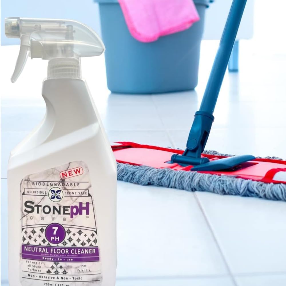 Natural Stone Cleaner - Limestone, Slate & Travertine Cleaner - Natural Stone Shower Cleaner For Marble - Concentrated PH Neutral Floor Cleaner Lavender (25 Fl. Oz)