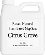 Plant-Based Floor Cleaner Mop Soap – 32 oz | Streak-Free, Highly Scented, Concentrated Mop Solution for Tile, Vinyl, Hardwood & Sealed Floors | Non-Toxic, Eco-Friendly (Citrus Grove)