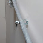 SELECT 50 Pack Lighting Conduit Hanger, 1/2 Inch Electrical Conduit Clamp with Carriage Bolt and Nut, Galvanized Conduit Clamps, Rigid Conduit Pipe Fittings for Mounting