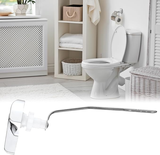 for Kohler 87115-CP Left Side Trip Lever, Toilet Flush Lever Handle Replacement Parts,Toilet Repair Kit Inside Tank,Polished Chrome