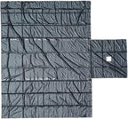 Mytee Products 16' x 27' Flatbed Truck 18 Oz Steel Tarp with 4 FT Drop & Flap - Black Heavy Duty Vinyl Waterproof Tarp for Trailers to Protect Cargo from Wind, Rain, Snow and Sun