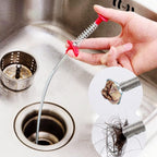 Omont Snake Drain Hair Clog Remover Tool,34 Inch Stainless Steel Claw and 3 Pack 19. 7 Inch Plastic Sink Unclogger Tool, Sink Drain Cleaner for Kitchen, Sink Bathroom, Tub Toilet Green (3+1)