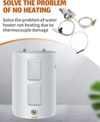 233-47845-05 Water Heater Pilot Assembly Fit for Bradford White Honeywell Natural Gas Water Heater, Gas Ignition Thermocouple Kit, Replacement 415-47845-05 233-47845-02A 233-47845-03