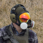 Parcil Distribution Gas Mask Survival Nuclear and Chemical Full Face Respirator - Organic Vapor & Particulate - CE Tested