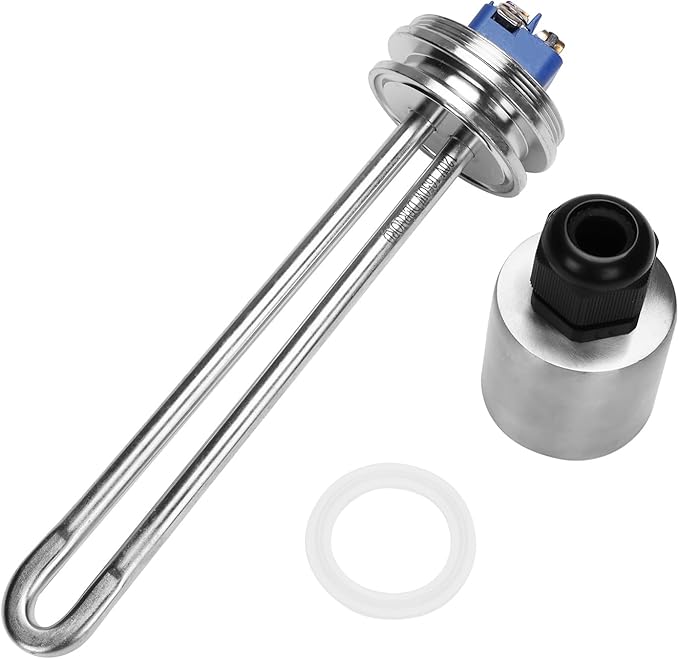 DERNORD 1.5 Inch (OD50.5mm) Tri-clamp Heating Element 120V 1650W Electric Water Heater High Watt Density