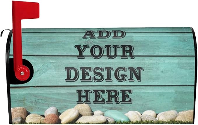 Personalized Mailbox Covers Custom Picture/Photo/Text Magnetic Standard Size Mailbox Wraps Post Letter Box Cover for Garden Yard Outdoor Decorations-8