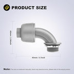 30 PCS 3/4" Liquid Tight Connector NPT Non-Metallic for PVC Electrical Flexible Conduit Angle Fittings - Sturdy, Quick Installation, UL Listed for Home Outdoor Tubes Tools