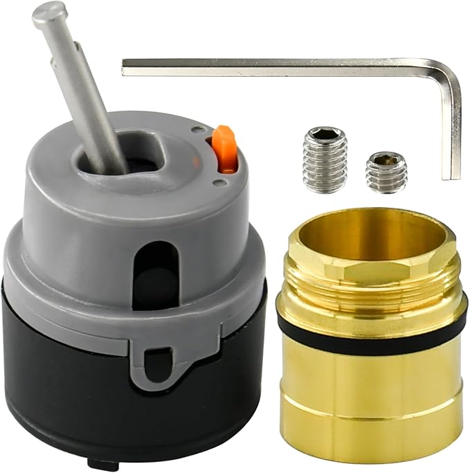 RP50587 Cartridge Replacement for Delta Single Handle Kitchen and Lavatory Faucets, Works with DIAMOND Seal Technology Models Featuring a 36 mm Motion, (Include RP51503 Bonnet Nut）