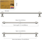 Amerdeco 10 Pack Brushed Satin Nickel Cabinet Pulls 10 Inch(254mm) Hole Center Drawer Pulls Cabinet Hardware Kitchen Cabinet Handles for Bathroom Dresser Pulls ZH0069