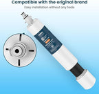 Crystala Filters Replacement for GE® RPWFE, RPWF (with CHIP) Refrigerator Water Filter, Compatible with WSG-4, WF277, GFE28GMKES, PFE28KBLTS, GYE22HMKES, DFE28JSKSS, GFE28GYNFS, GFD28GYNFS, 3 Pack