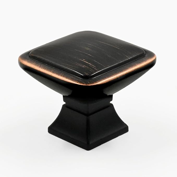 6 Pack Oil Rubbed Bronze Cabinet Knobs for Dresser & Kitchen Cabinets