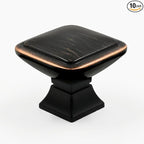 10 Pack 1.2 Inch Oil Rubbed Bronze Cabinet Knobs for Dresser Drawers and Cabinets