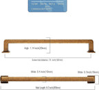 10 Pack Antique Brass Cabinet Pulls 7.5 Inch Kitchen Cabinet Handles Vintage Drawer Pulls Kitchen Handles for Cabinets Retro Dresser Pulls Drawer Handle