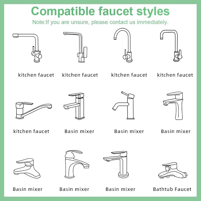 SELLO 1080° Rotating Faucet Extender for Bathroom Sink, Sink Water Faucet Aerator with Brass Extension, Sink Extender with Adjustable Swivel Arm, Fit to Faucet Threads G1/2, 15/16”, and 55/64”